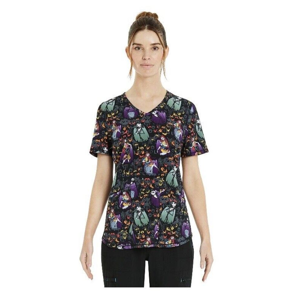 Scrubstar 'Nightmare Before Christmas' Scrub Top (Size 2XL) BRAND NEW W TAGS